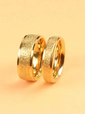 10764 1b-072 2 piezas Anillo pareja brillante