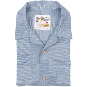 Aloha Shirt Dobby Patchwork (Pale Blue)