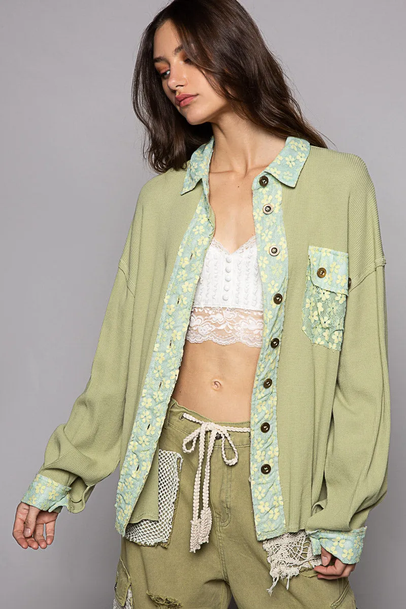 Bella Anne Shacket Matcha Lemon