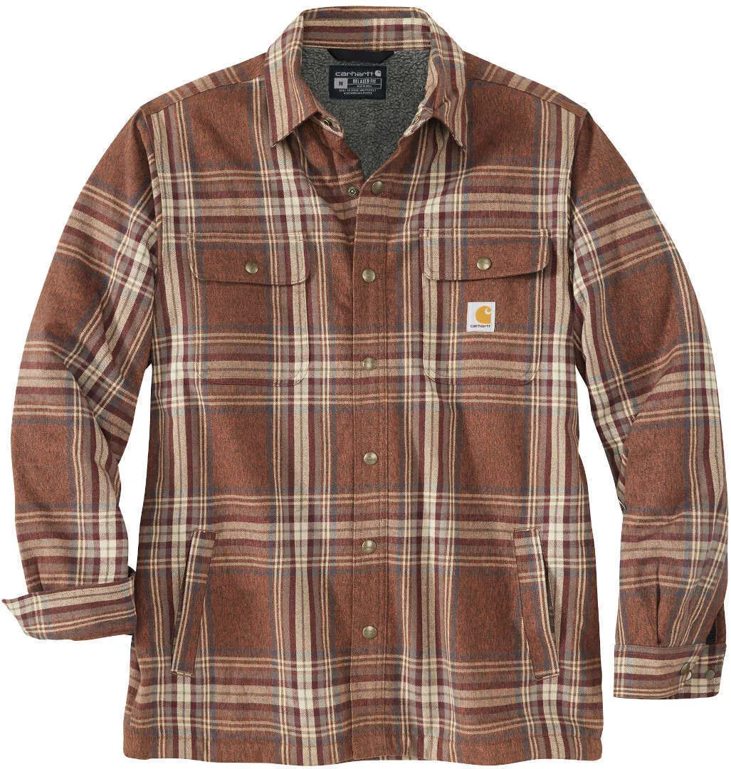 Carhartt Flannel Sherpa Lined Shirt, Brown
