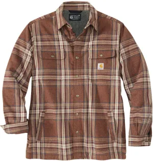 Carhartt Flannel Sherpa Lined Shirt, Brown