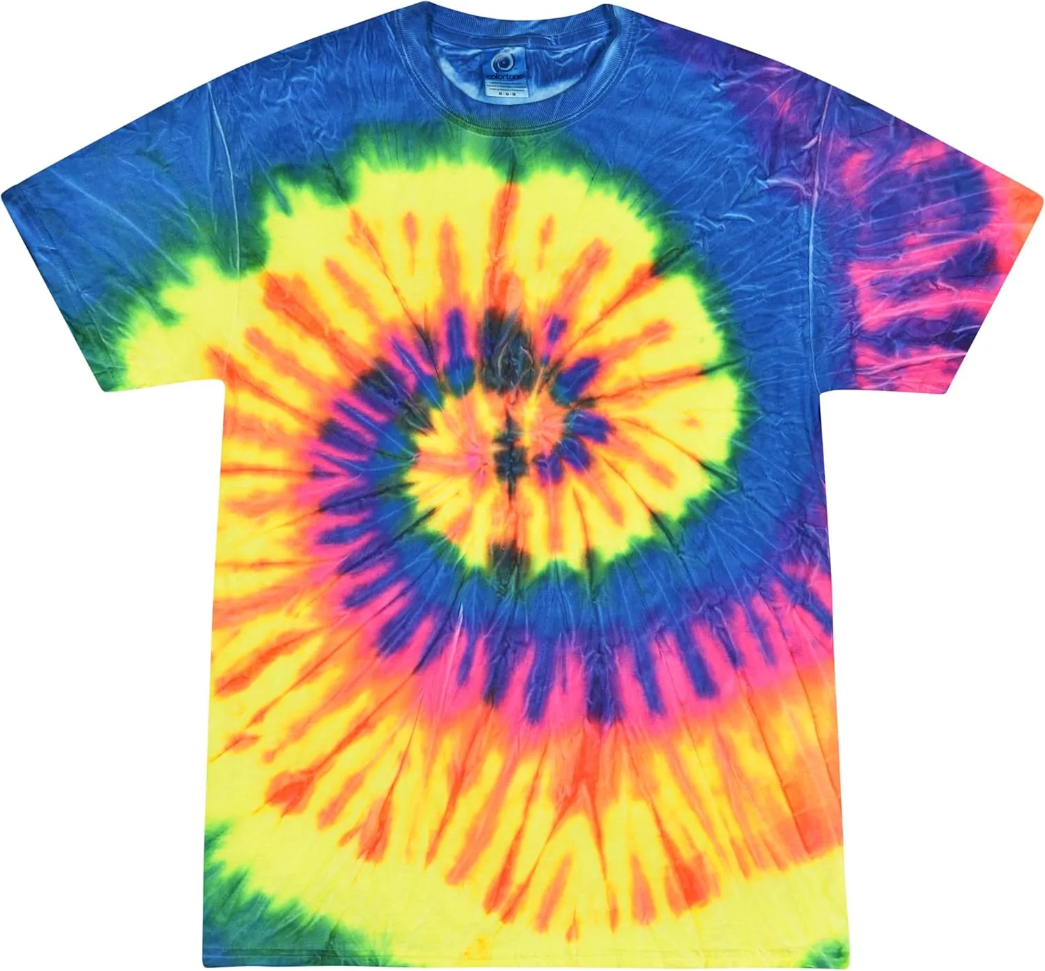 Colortone Tie Dye T-Shirts for Men and Women - Unisex Short Sleeve Tie-Dye T Shirts for Adults
