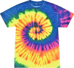 Colortone Tie Dye T-Shirts for Men and Women - Unisex Short Sleeve Tie-Dye T Shirts for Adults