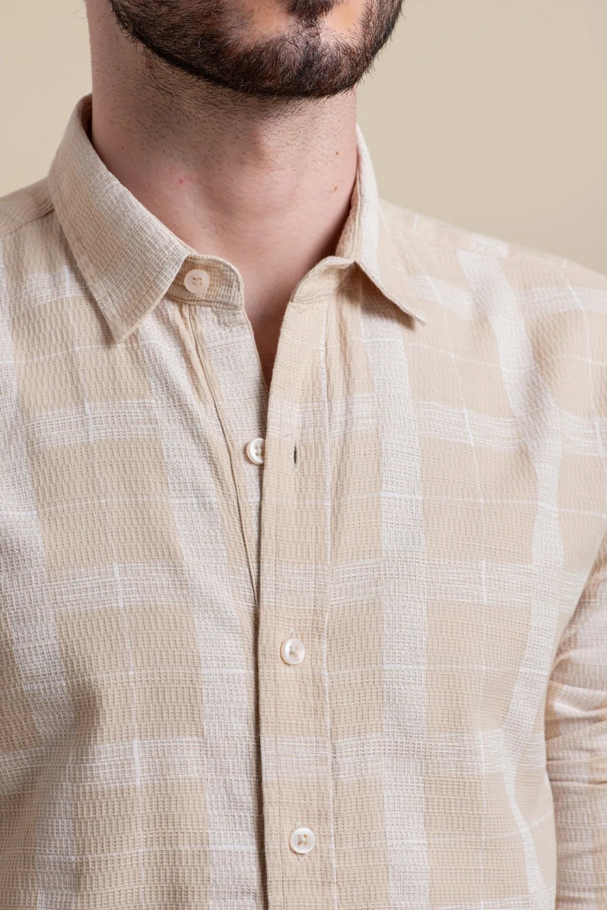 COSTA CHECK PRINT SHIRT