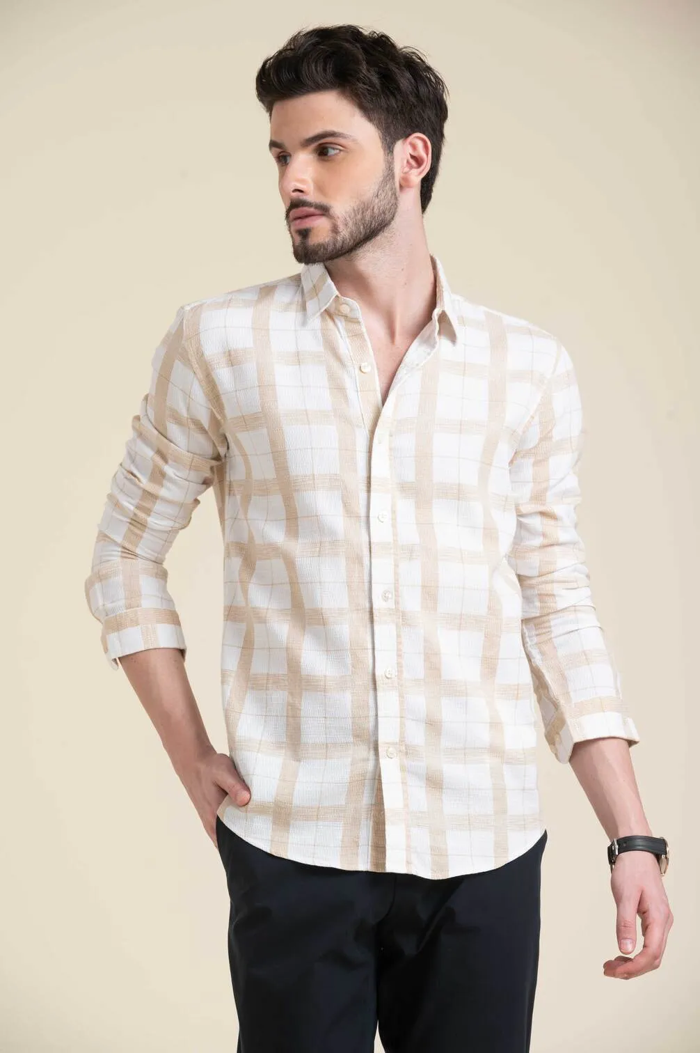 COSTA CHECK PRINT SHIRT