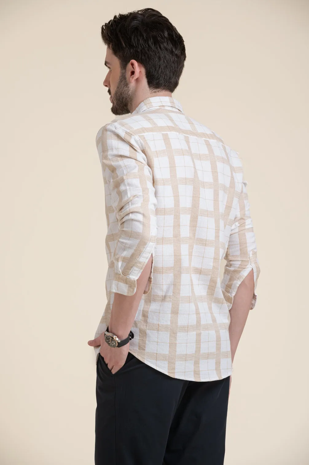 COSTA CHECK PRINT SHIRT