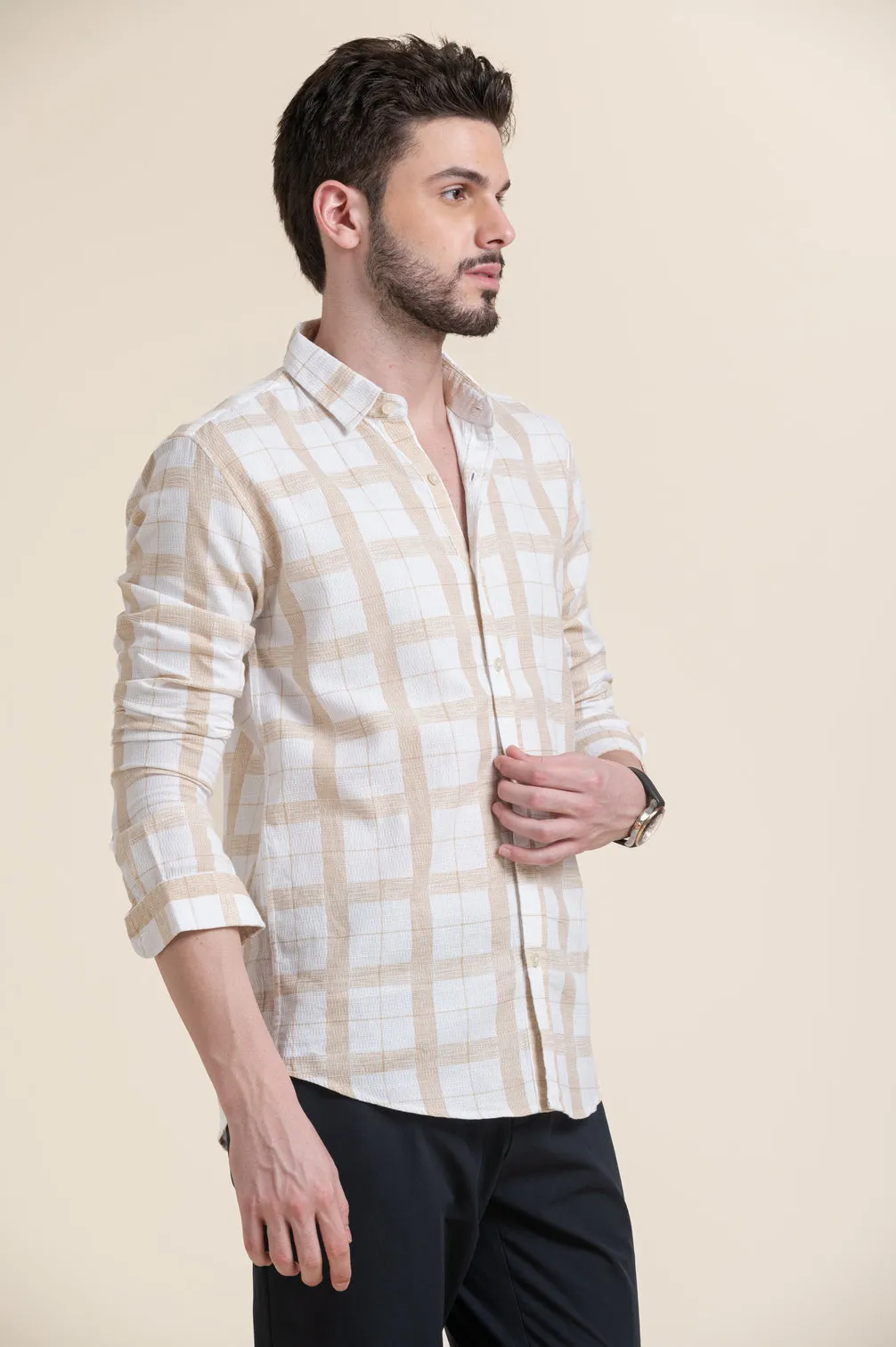 COSTA CHECK PRINT SHIRT