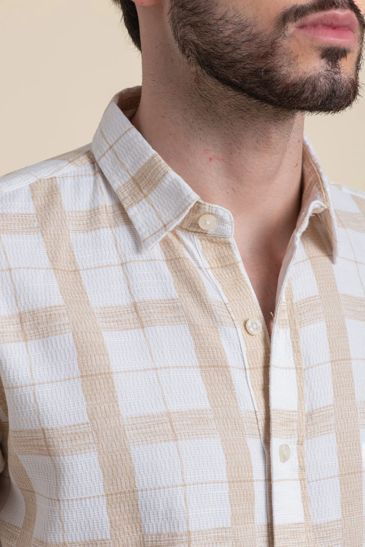 COSTA CHECK PRINT SHIRT