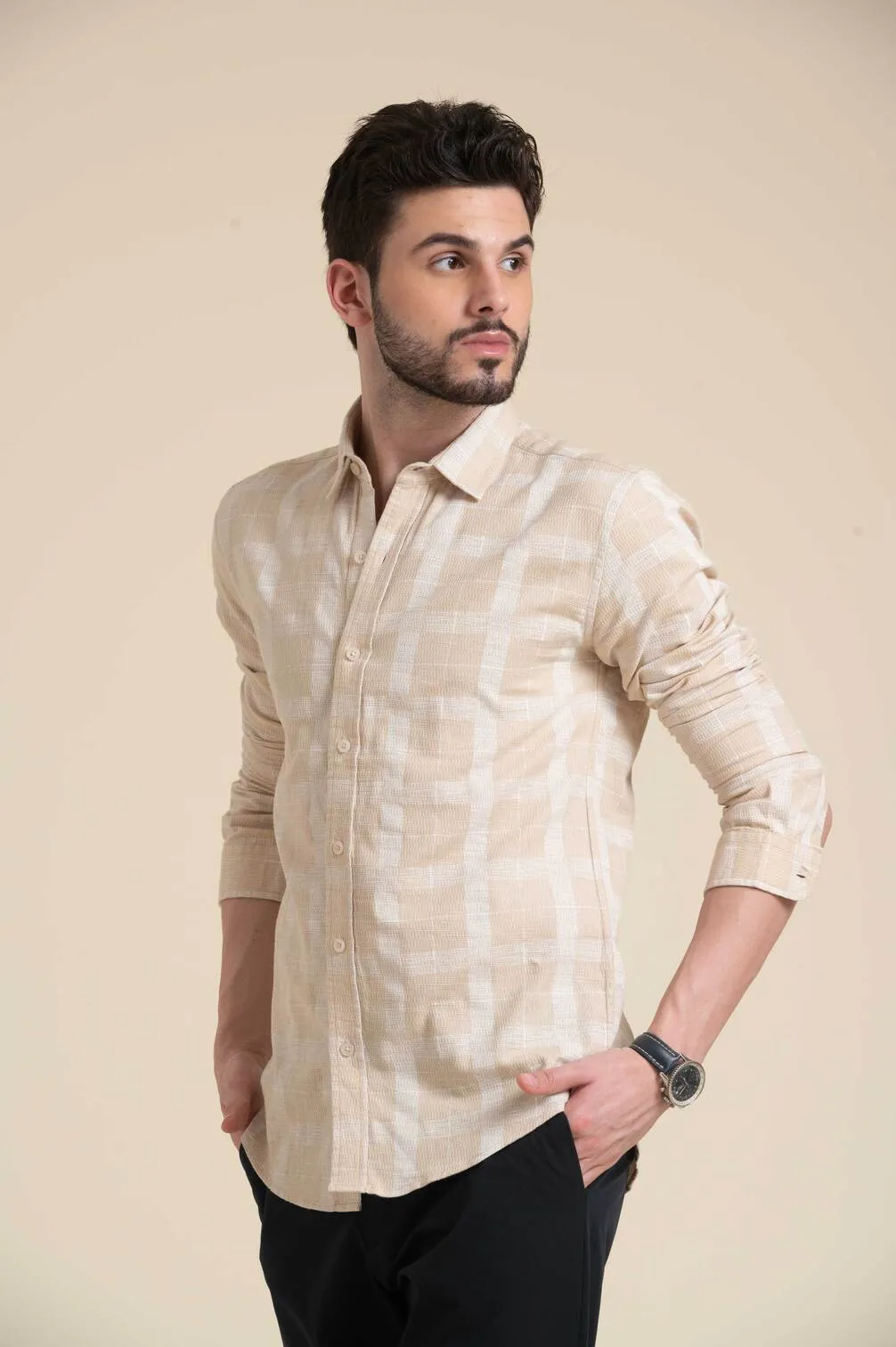 COSTA CHECK PRINT SHIRT