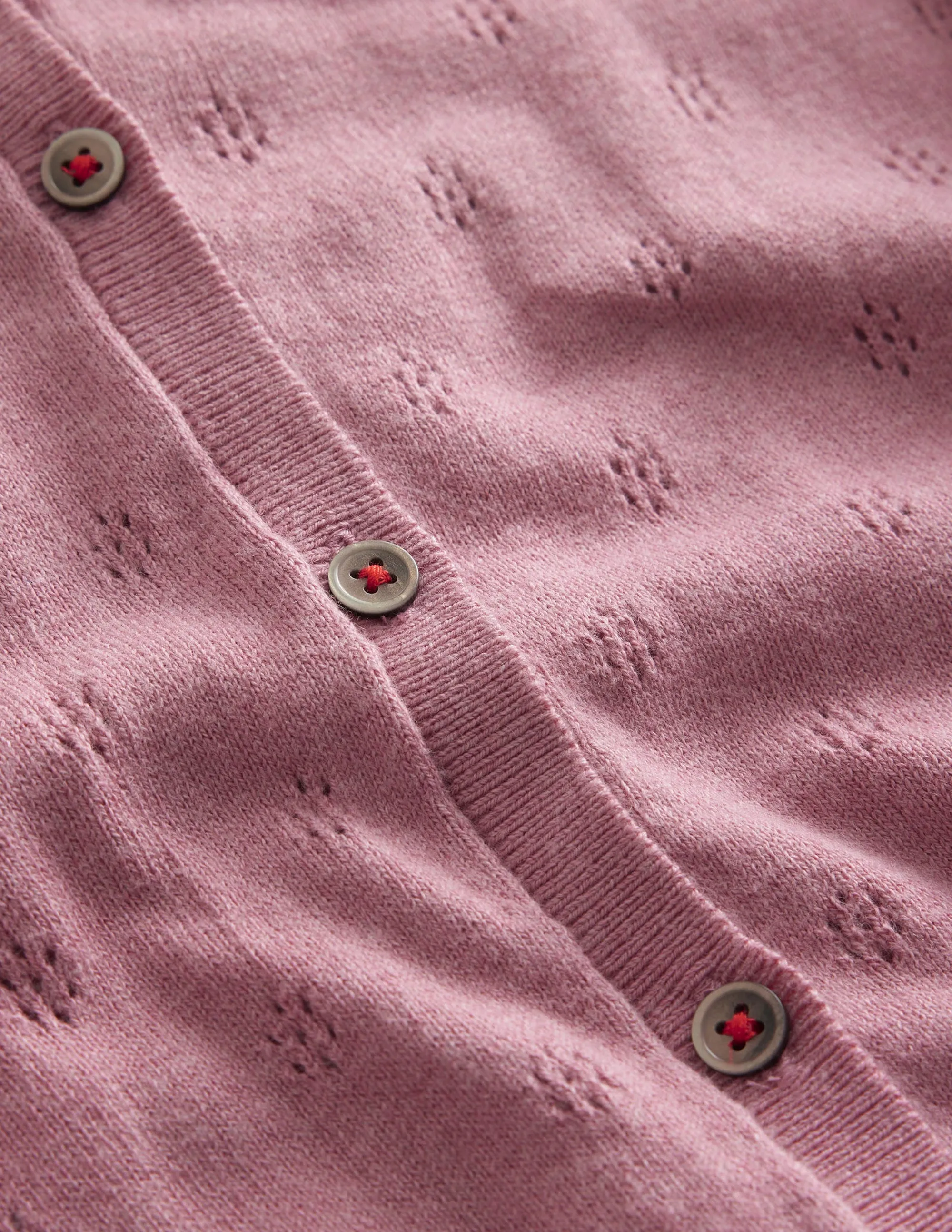 Cotton Cashmere Cardigan-Cameo Pink