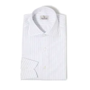Cotton/Linen Pencil Stripe Spread Collar Shirt