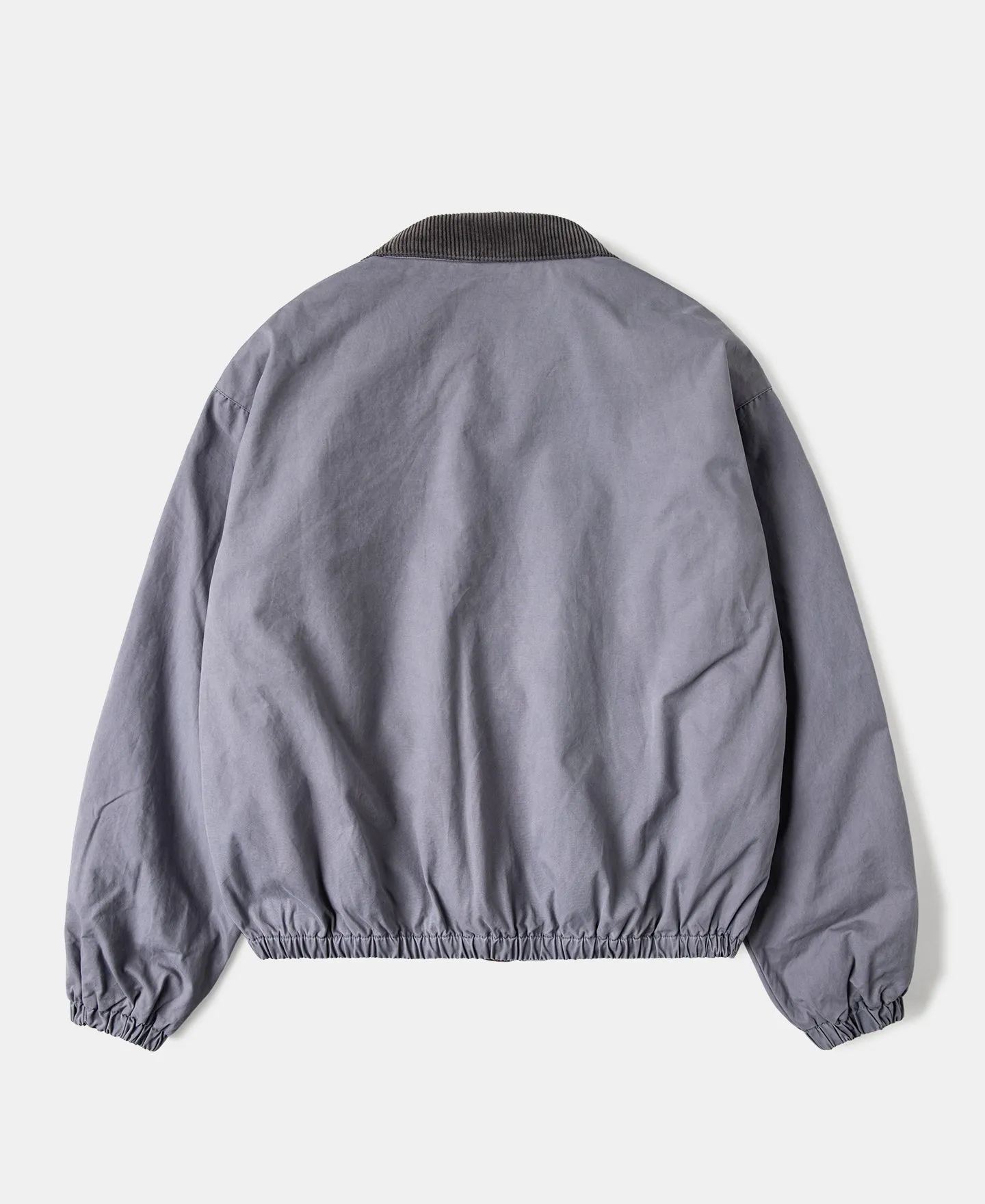 Flannel Lined Twill Harrington Jacket - Faded Violet
