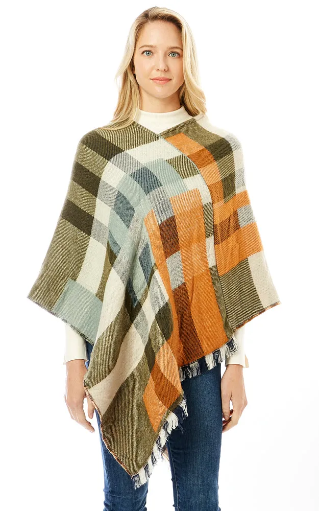 LOF902 Basic Cashmere Blend Poncho