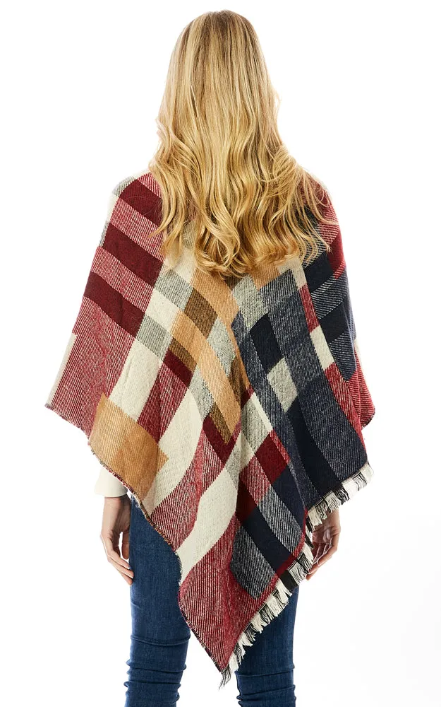 LOF902 Basic Cashmere Blend Poncho