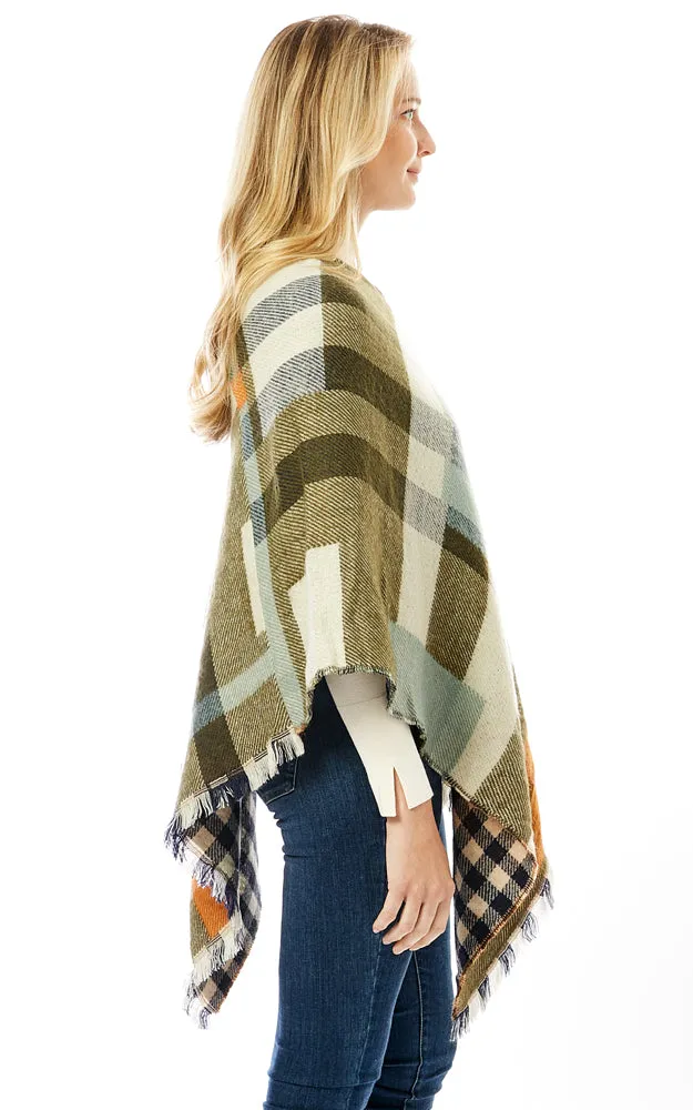 LOF902 Basic Cashmere Blend Poncho