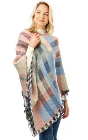 LOF902 Basic Cashmere Blend Poncho