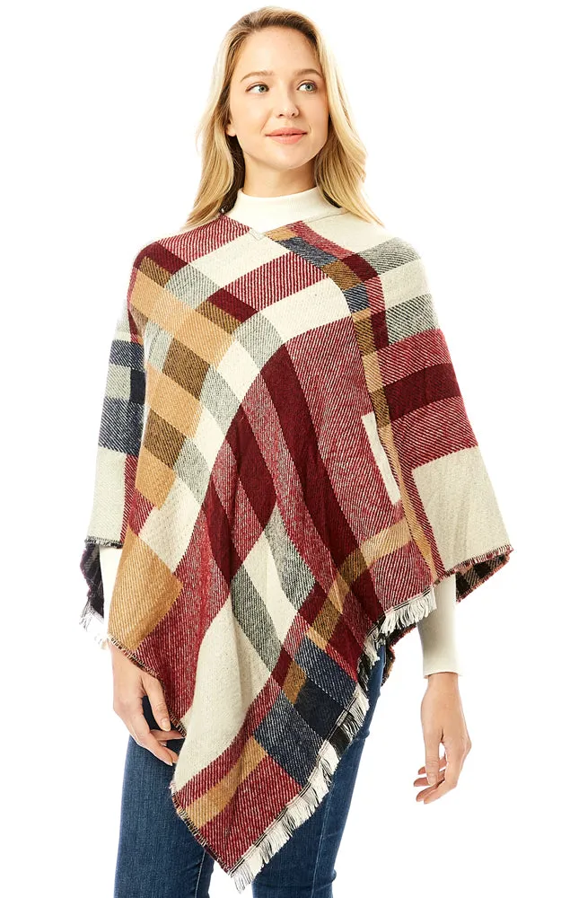 LOF902 Basic Cashmere Blend Poncho
