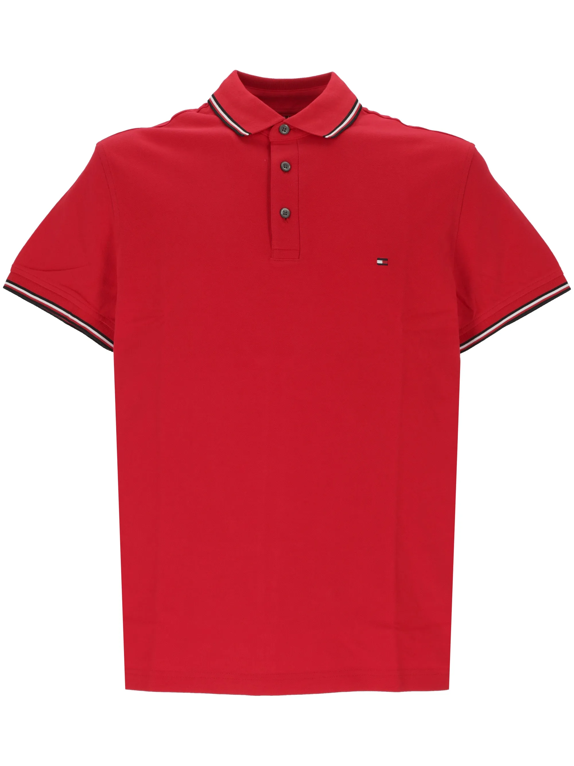 Red Short-Sleeved Polo Shirt