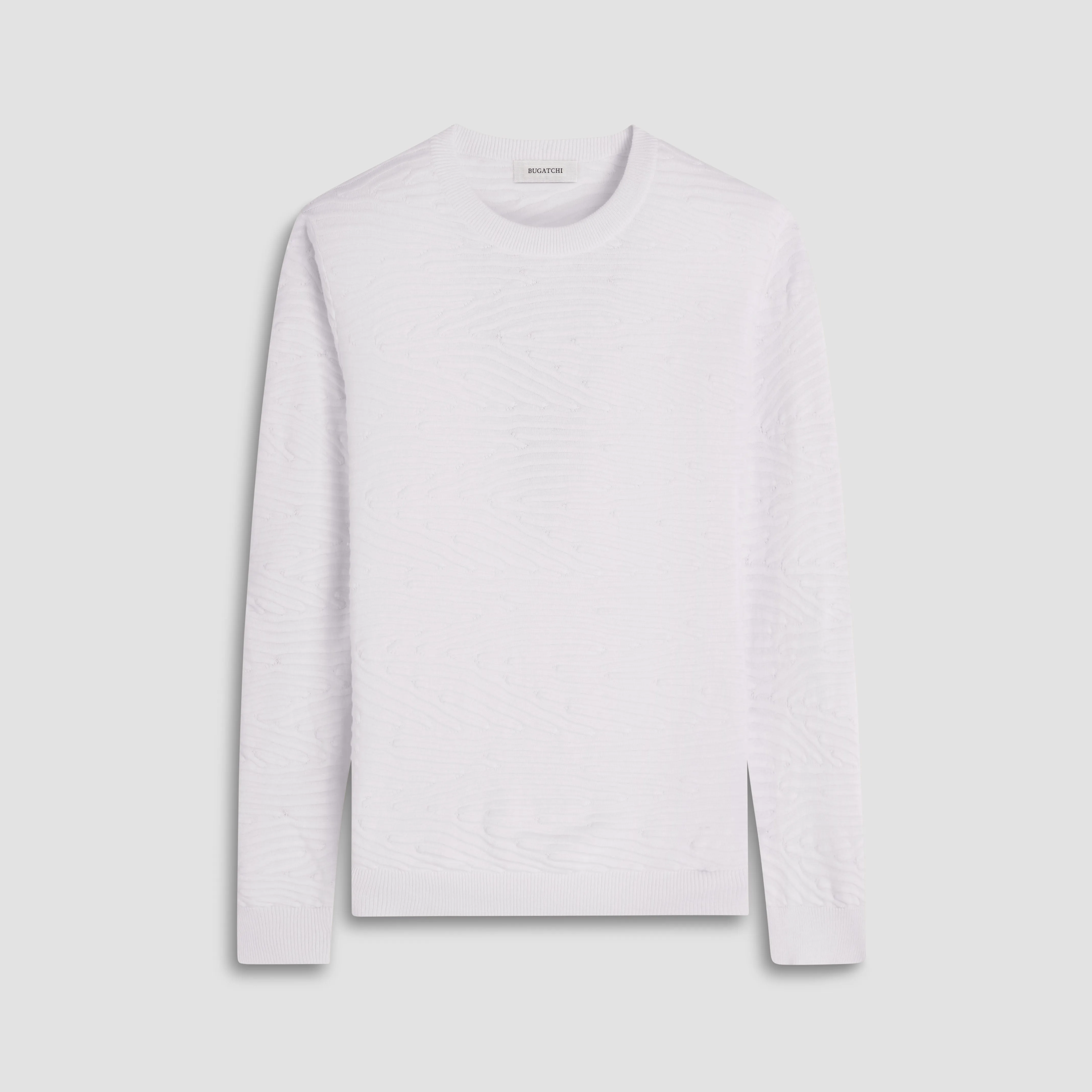 Texture Stitch Crew Neck Sweater