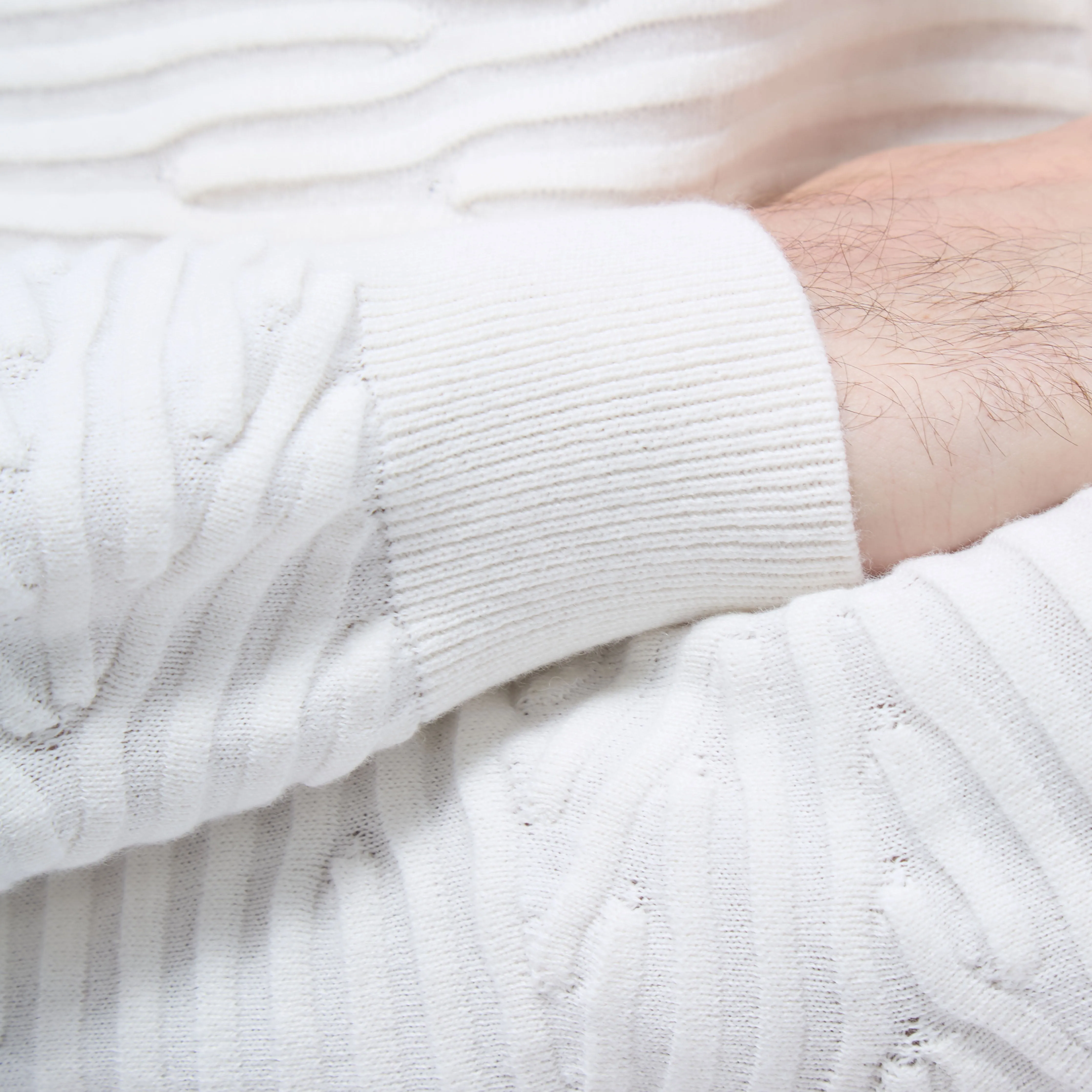 Texture Stitch Crew Neck Sweater