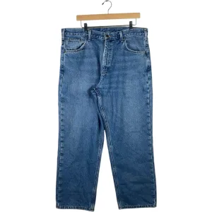 Vintage Carhartt Flannel Lined Denim Jeans Men's 38x30