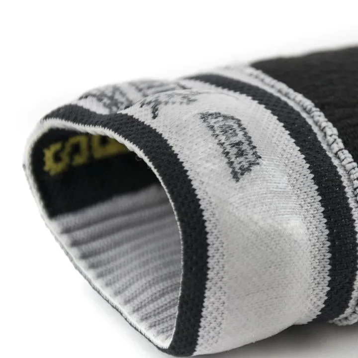 Waterproof Cold Weather Mid Length Sock with Hydrostop Grey/Black/Yellow by Sealskinz